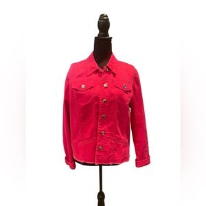 Baccini Jean jacket XL hot pink